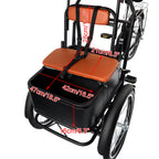Artudatech 20 inches Pet Dog Cart . 
Shopping Three Wheel Tricycle with Sunshade