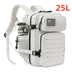 25L Tactical Backpack Outdoor Bag Fitness Backpack MOLLE Backpack Women's/Men's Hiking Survival Backpack Men's Dual Cup Holder