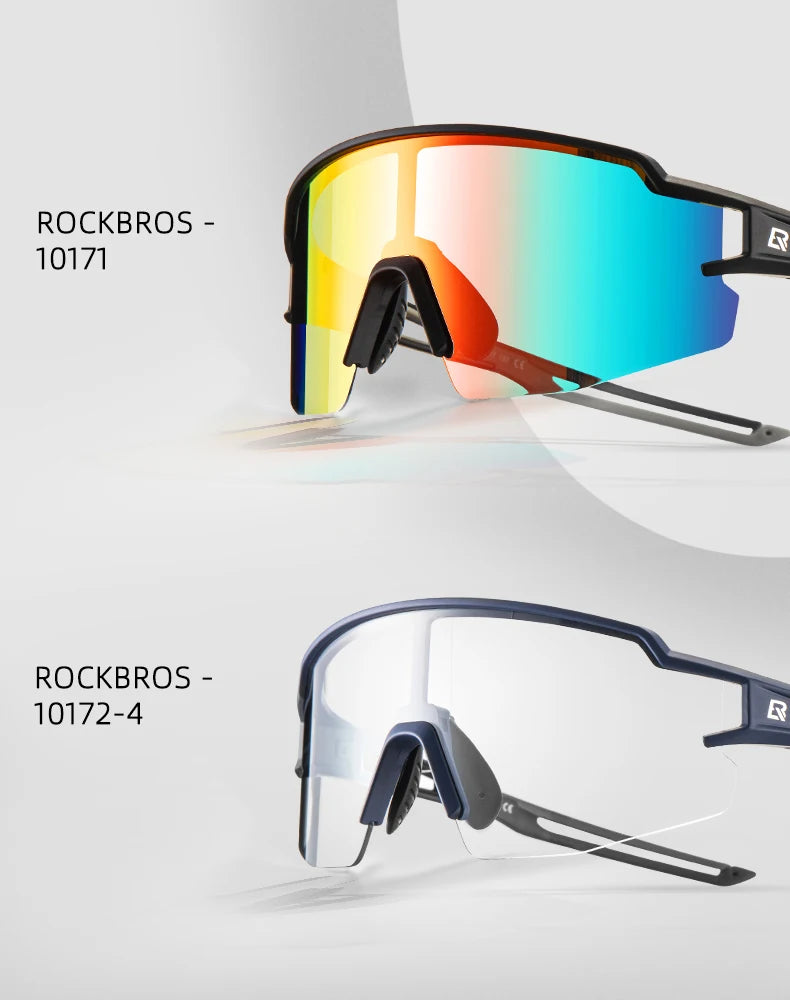 ROCKBROS Cycling Glasses Photo chromic Eye  Windproof Sport glasses