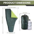 Ultralight 850 Fill Down Sleeping Bag Top Quilt 
for Backpacking and Camping Comfort