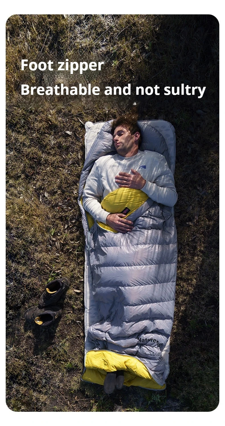 Naturehike Outdoor Down Sleeping Bag Duck Down 
Winter Ultralight Camping Portable Warm Envelope 650FP Adult