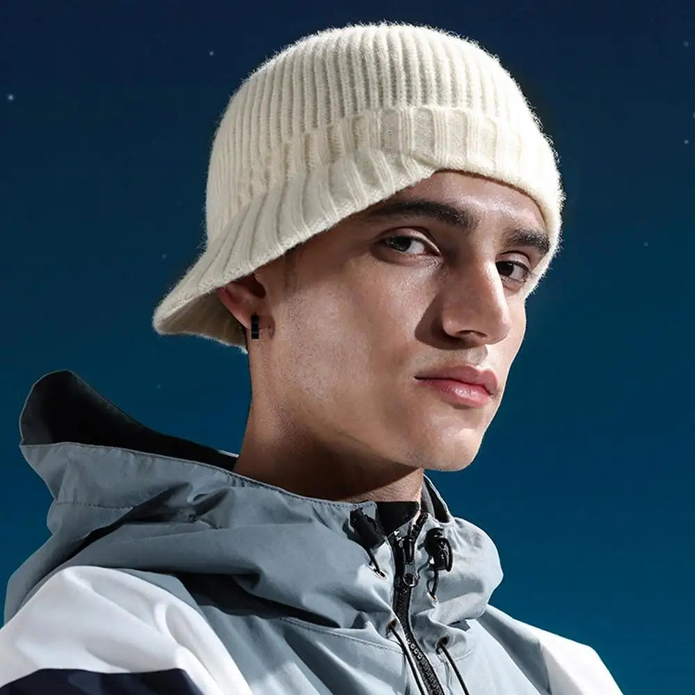 Knit Beanie Winter Beanie Outdoor Warm Hat Comfortable Ear Protection Winter Hat Knit Caps Breathable For Ski Hiking Running