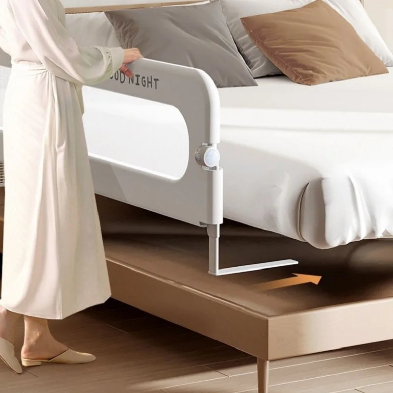 Baby Bed Guardrail Safety Barrier
Sleeping.   Prevent Falling for Babies Crib Toddler Side Protective