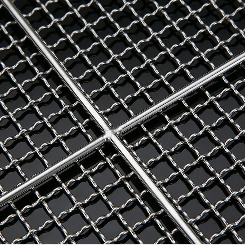 Stainless Steel 304 Food Grade 8-75CM 
Round BBQ Barbecue Grill Wire Grid Mesh Net