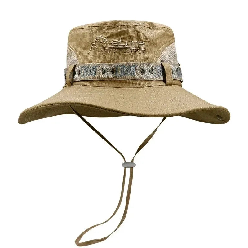 Sun shading hat, with chin strap