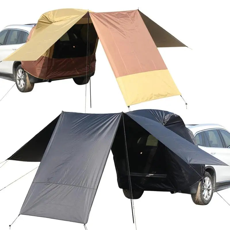Portable Camping SUV Trunk Tent Car 
Rear Door Tent SUV 3 Sided
 Extended Shade Outside Shelter For  Camping