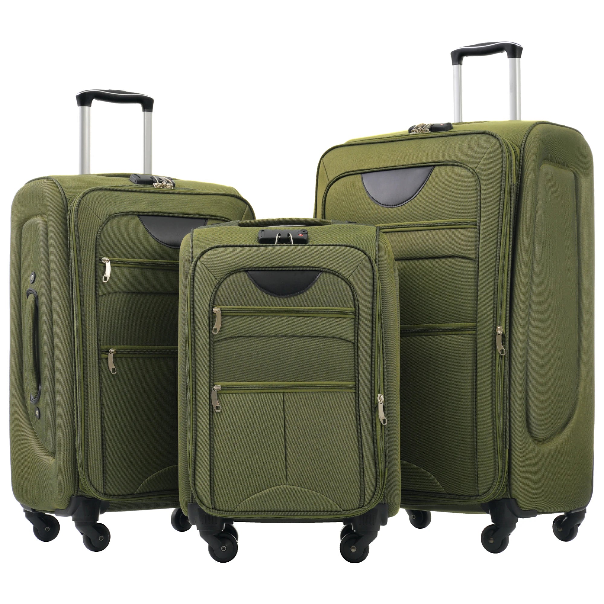 Softside Luggage,  Expandable,  3 Piece Set, Suitcase ..  
Upright Spinner Softshell Lightweight for Travel