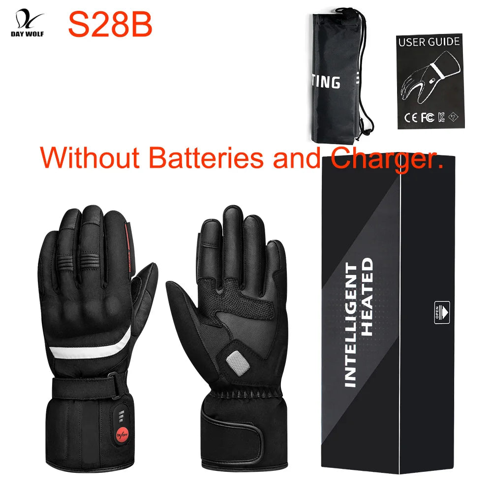 DW Heated Gloves 
Motorcycle Winter , Warm ,Waterproof ,  Rechargeable  Thermal charger
