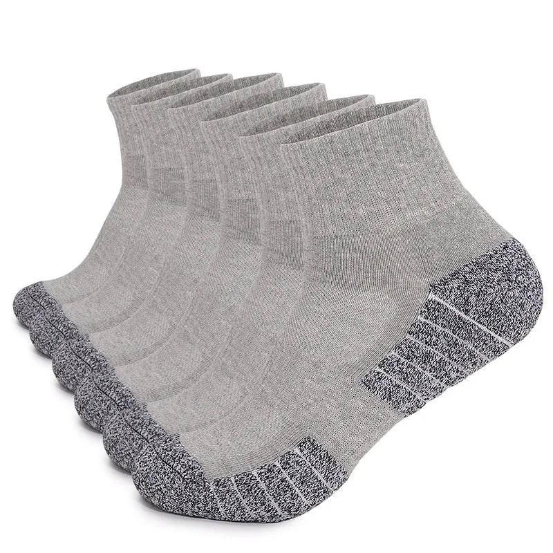 6 pairs Outdoor sports socks 
Thickened towel bottomed hiking 
 Sweat-absorbing short tube sports running Men / women