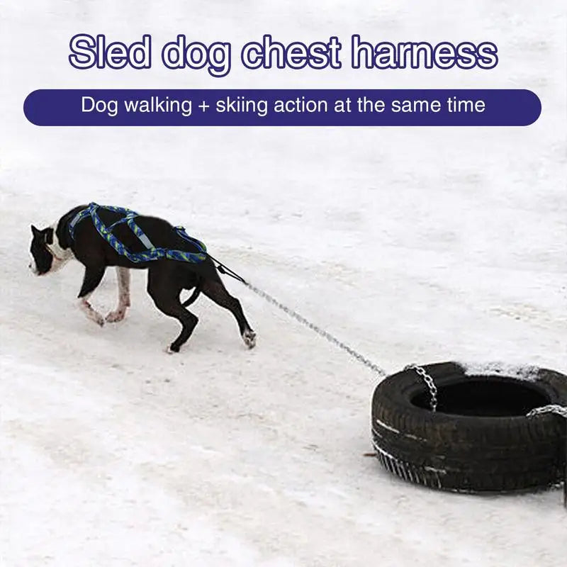 Pet Sledge Harness for Small ,Large Dogs
Reflective  Vest     Weight Pulling Sledding Harnesses Mushing X Back Chest Strap