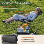 Zero Gravity Set of 2 Portable Recliners
Camping ,Patio , Outdoor Garden Lounge Chair with Cup Holder ,Trays & Adjustable Pillow
