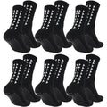 6 Pairs men / women football grip socks 
towel bottom , sport rugby, soccer