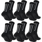 6 Pairs men / women football grip socks 
towel bottom , sport rugby, soccer