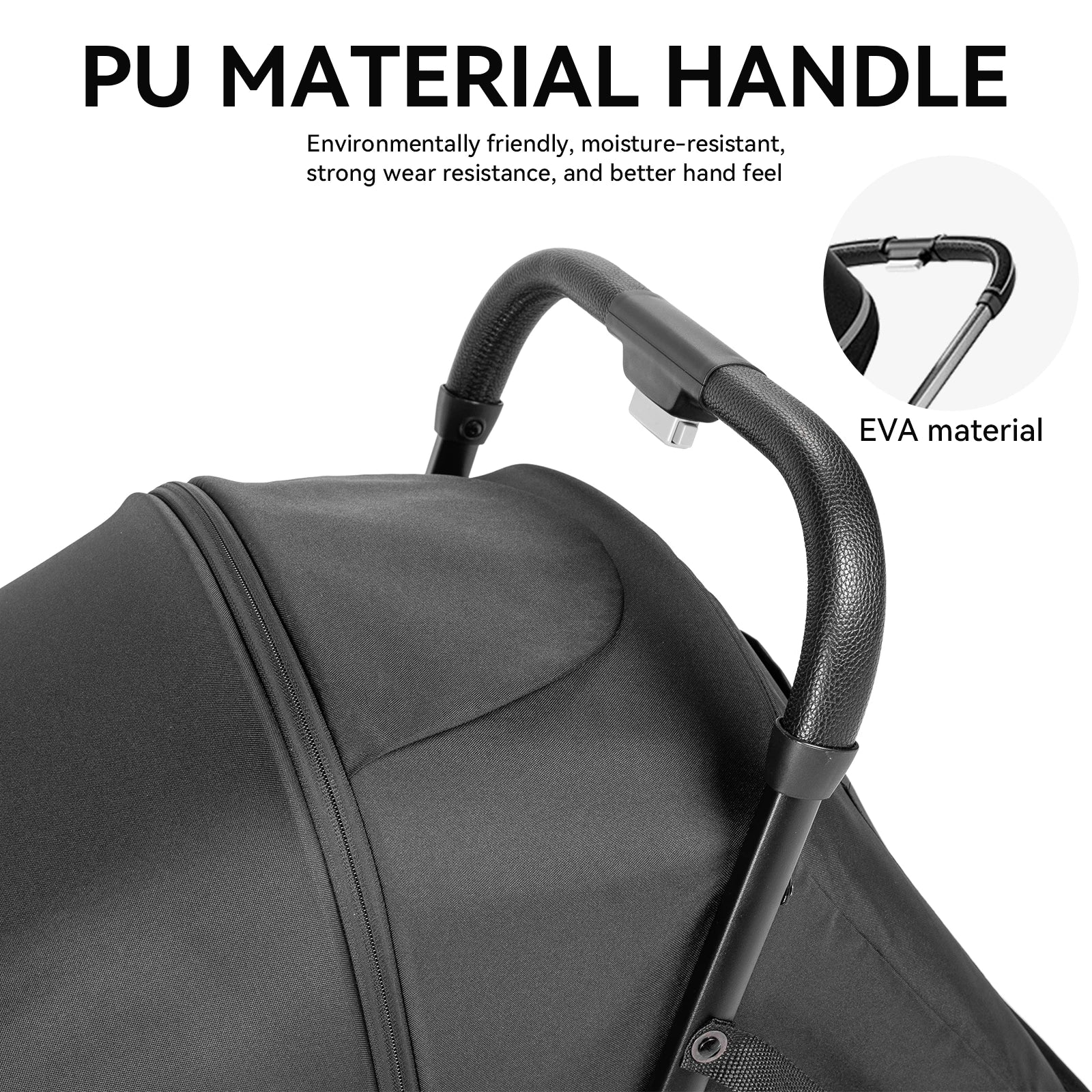 2 in 1 Baby Stroller
 Foldable,  Lightweight,   Travel System.
 Breathable fabric , daily use Newborn Pram  with sunshade canopy