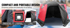 SucceBuy Portable Ice Shelter Insulated
Pop-Up Ice Tent with Carrying Bag