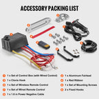SucceBuy 13500lbs Electric Winch 
Car, Truck  with 80ft Synthetic Rope 
Wireless & Wired Remote Control for Towing Off-Road