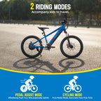 JOYSTAR Electric Bike for Kids Teens Ages 7+ 
with 250W Motor, 15 Miles 15MPH 
Mountain