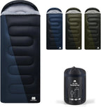 0 Degree XXL Winter Sleeping Bags for Adults Cold Weather,Camping Sleeping Bag for Kids with Compression Sack,4 Season Camping