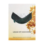 Blue Camping Hammock w/h Rain Fly Tarp Mosquito Net Tent Hammock for Backpacking and Travel