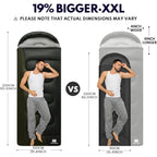 0 Degree XXL Winter Sleeping Bags for Adults Cold Weather,Camping Sleeping Bag for Kids with Compression Sack,4 Season Camping