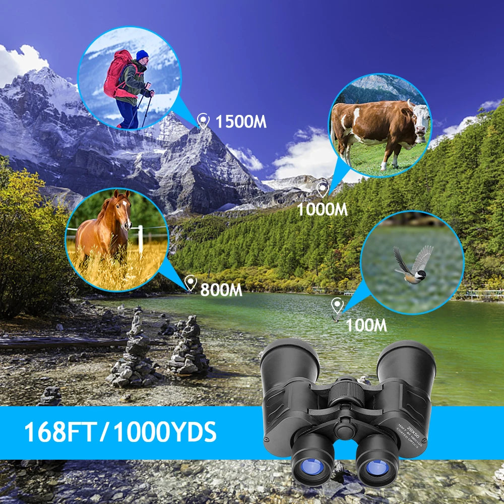 180x100 Zoom Binoculars Professional 
HD BAK4-Prism Powerful -- Day Night Vision 
Long Range Outdoor Waterproof Telescope