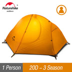Naturehike Cycling Tent 20D Single Person 
Ultralight  Camping , Climbing , Backpack , Sun Shelter
Portable Waterproof Tent
