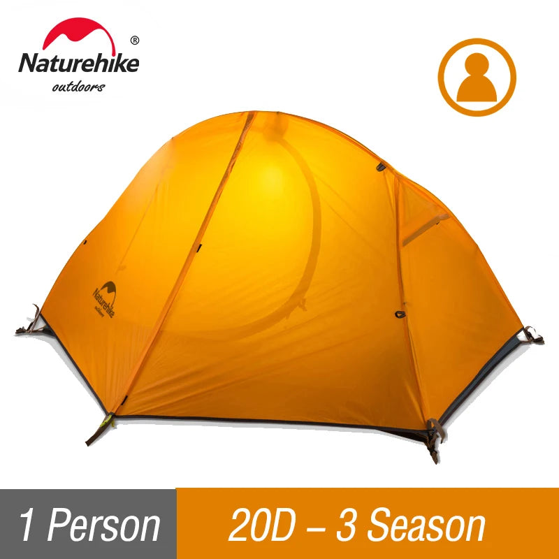 Naturehike Cycling Tent 20D Single Person 
Ultralight  Camping , Climbing , Backpack , Sun Shelter
Portable Waterproof Tent