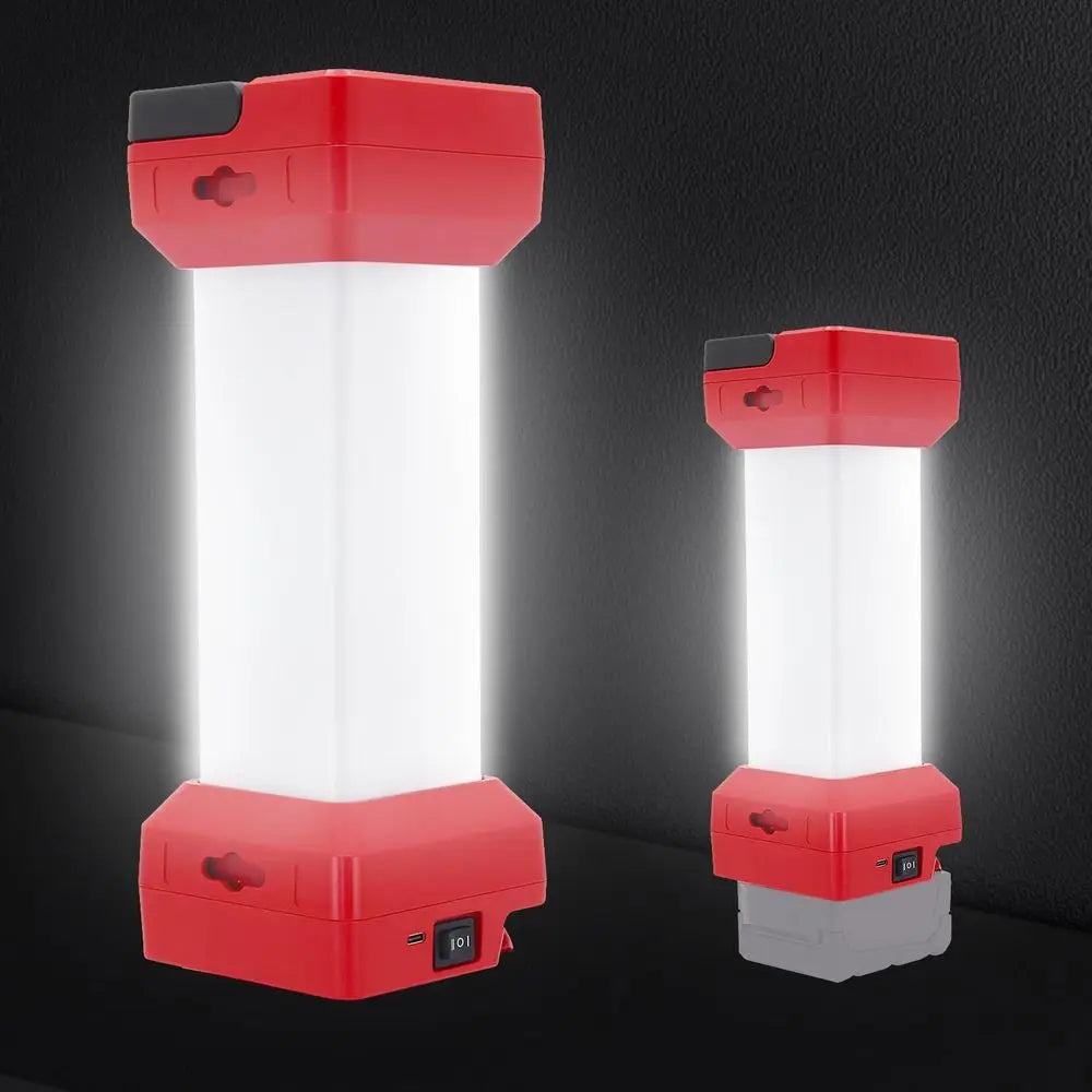 LED Work Light or  18v Battery, 2900LM Outdoor Camping Lantern, 2nd Portable Inspection Light or Car Repair,Workshop, 
BATTERY not included.