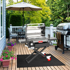 Under Grill Mats For Outdoor Grill Floor Protector Mat Fire Retardant Mat Oil-Proof Heat-Resistant Waterproof Design Good