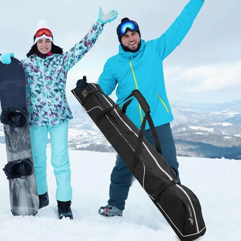 Ski Carrying Bag 600D Water-Resistant  With Top Handle Portable Skiing Container Tool For Board Bindings Boots