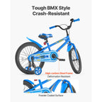 SucceBuy 14/16/18in Kids Bike BMX Style Children 
Bicycle with Training Wheels Toddler Bike for Boys & Girls Learning to Ride