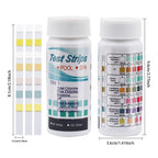 5-1 Bottle Water Test PH Strips 50/100 Pcs/bottle 7-in-1 Residual Chlorine Value Alkalinity Hardness Tester for Aquarium Pool