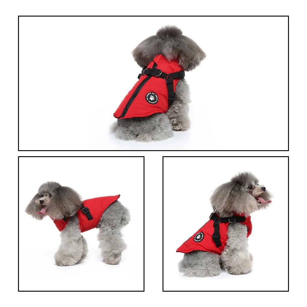 Winter Warm Pet Harness Jacket / Coat 
Costume Waistcoat 
Clothing Polyester,  Back Hook Clothes for Small Green XS