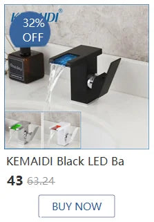 KEMAIDI Multifunctional Shower Panel Tower with Rainfall Waterfall Bathroom Shower Column Bath Shower Systerm W/ Massage Jets