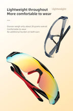 ROCKBROS 3 Lens Bicycle Glasses Adjustable Polarized Bicycle Sunglasses Eyewear Men Women Sports MTB Road Cycling Glasses