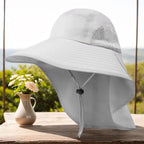 Summer 12CM Large Brim Sun Hat . 
Men Women Breathable Fishing Cap
Sun UV Protection Mesh Fisherman Hiking, Beach