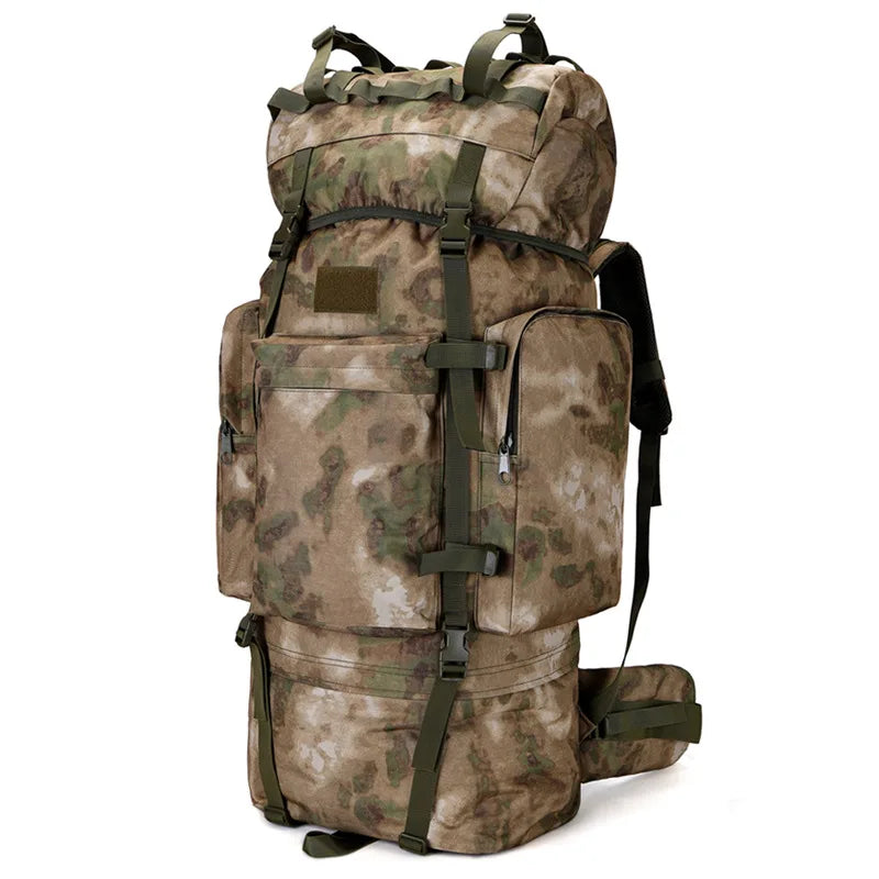 110L Large Capacity Outdoor Backpack Sports Travel  Frame Hiking Bag