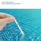 5-1 Bottle Water Test PH Strips 50/100 Pcs/bottle 7-in-1 Residual Chlorine Value Alkalinity Hardness Tester for Aquarium Pool