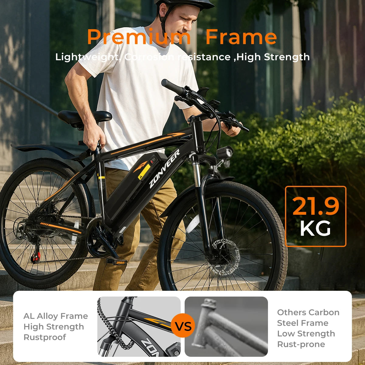 【1 Year Warranty】M26 Electric Bicycle 1000W Peak Motor 
360WH Lithium Battery Electric Bike  26 Inch city  UL2849
