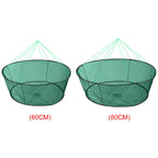 Portable Foldable Fish Net 
Folded  Mesh.   Baits Trap Cast,  Crab , Shrimp , Cage