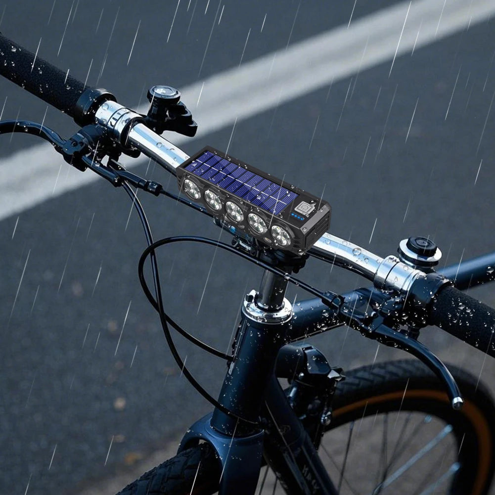 20LED Solar Bicycle Horn 
Light Power Display 
Cycling Safety                   Front Lamp 4000mAh High Brightness