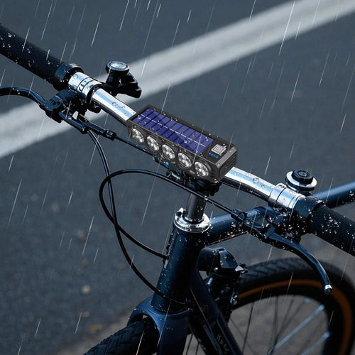 20LED Solar Bicycle Horn 
Light Power Display 
Cycling Safety                   Front Lamp 4000mAh High Brightness