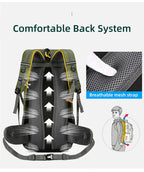 50L Travel Backpack Camping Men Large Hiking Bag 
Tourist Rucksack Waterproof ,Climbing Mountaineering 
A Must have