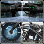 Adult Electric Bike, 20 MPH,    560W Motor,48V Removable Battery,
14inch Folding Maximum 32 Miles,1Year Warranty Ebike