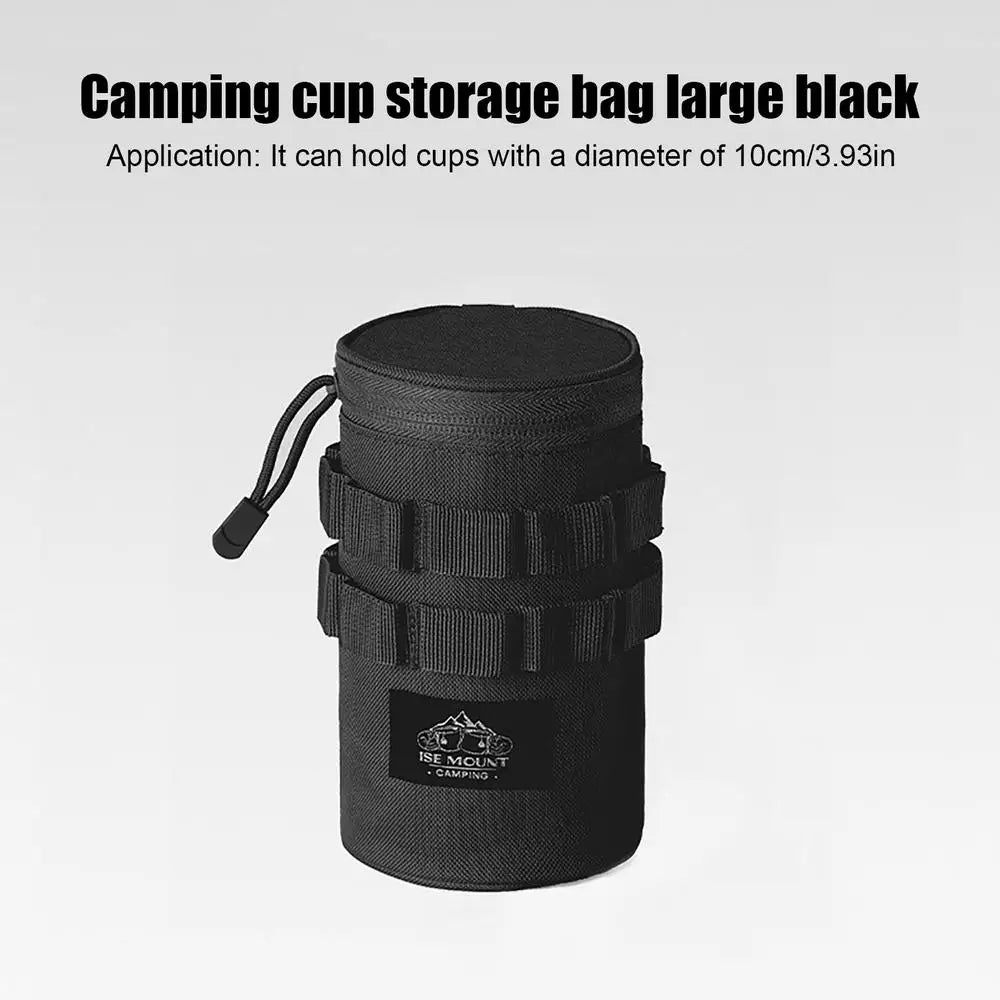 Water Bottle Storage Bag Water Bottle Carrier Pouch with Mesh Bag with Adjustable Handle for Outdoor Climbing Hiking Travel