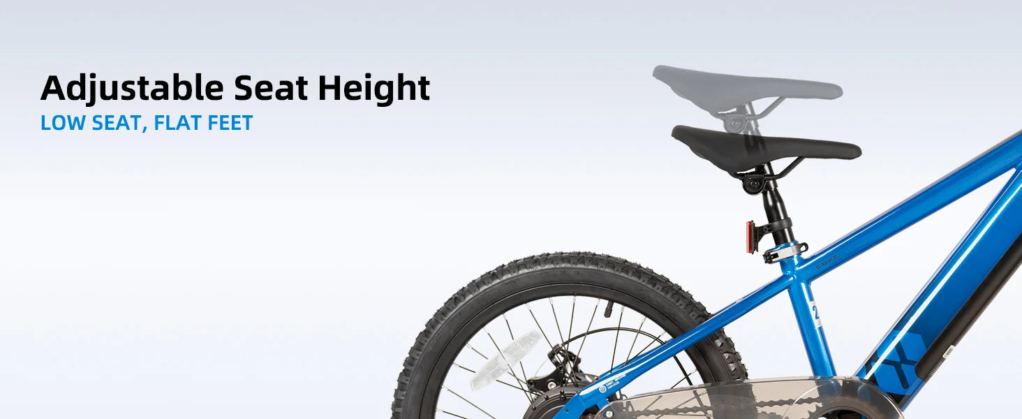 JOYSTAR Electric Bike for Kids Teens Ages 7+ 
with 250W Motor, 15 Miles 15MPH 
Mountain