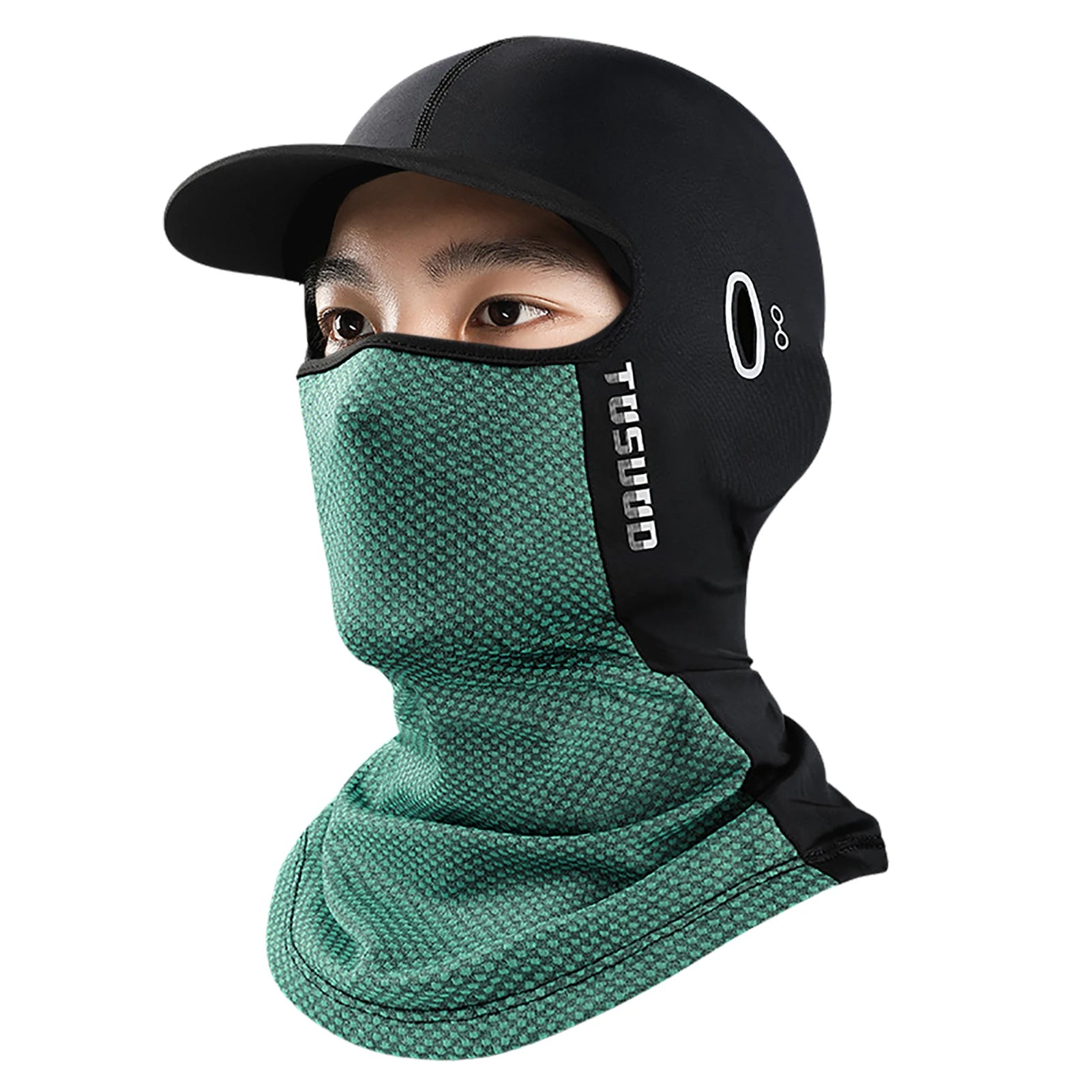 Sunscreen Face Cover Sun Hood Hat UV Protection Ice Silk Headgear For Men Women Cycling Climbing Running Motorcycle Helmets