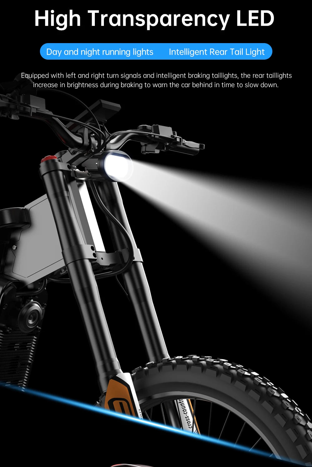 EKX X21 Max Electric cycle
3000W Brushless Gearless Motors
 60V30AH Lithium Battery Speed 85Kmh Adult Off Road Ebike