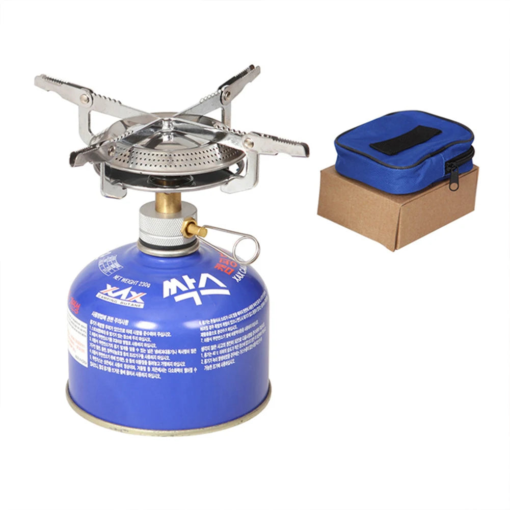 Portable Outdoor Camping Gas Stove 
with Adjustable Flame
 Small Lightweight Stove with Storage Bag for Hiking and Climbing
