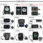 Bafang LCD Color Display Instrument 36V 48V 52V P860C 860C P850C 600C C965 DPC18 BF-UART Protocol Bluetooth 750W Motor E-bike